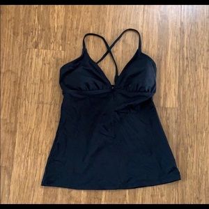 Black athleta tankini top